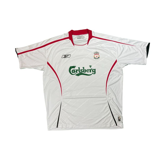 Maillot football vintage extérieur Liverpool FC #8 Gerrard saison 2005-2006