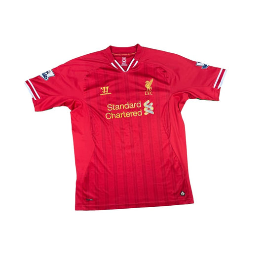 Maillot football vintage FC Liverpool domicile #8 Gerrard saison 2013-2014